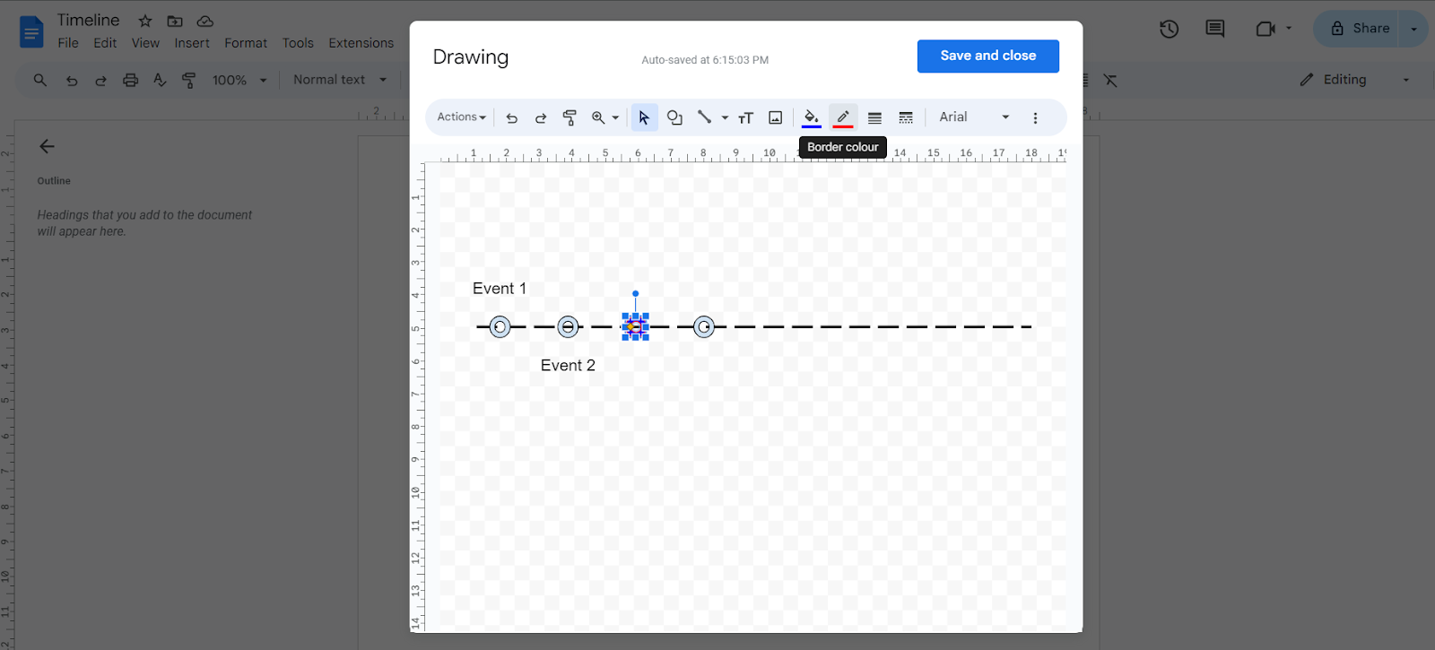 Customizing the timeline