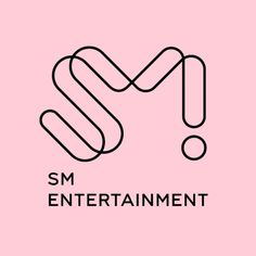 This contain the logo for sm entertainment, which is designed to look like an abstract line art