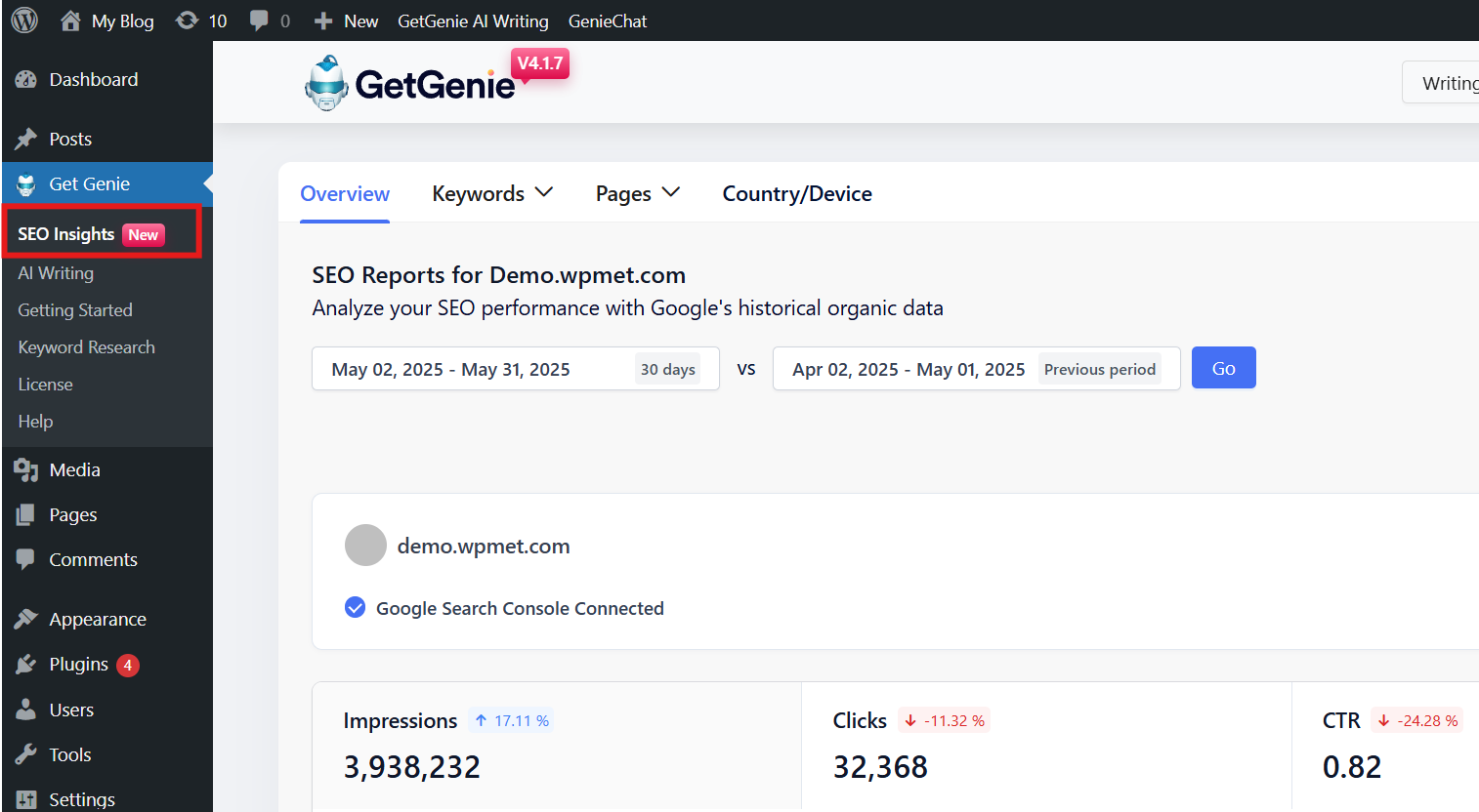 GetGenie SEO Insights