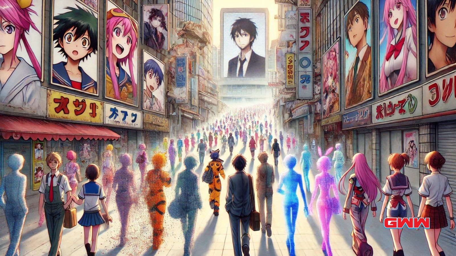 A detailed image representing the theme 'Is Anime Becoming Less Popular".