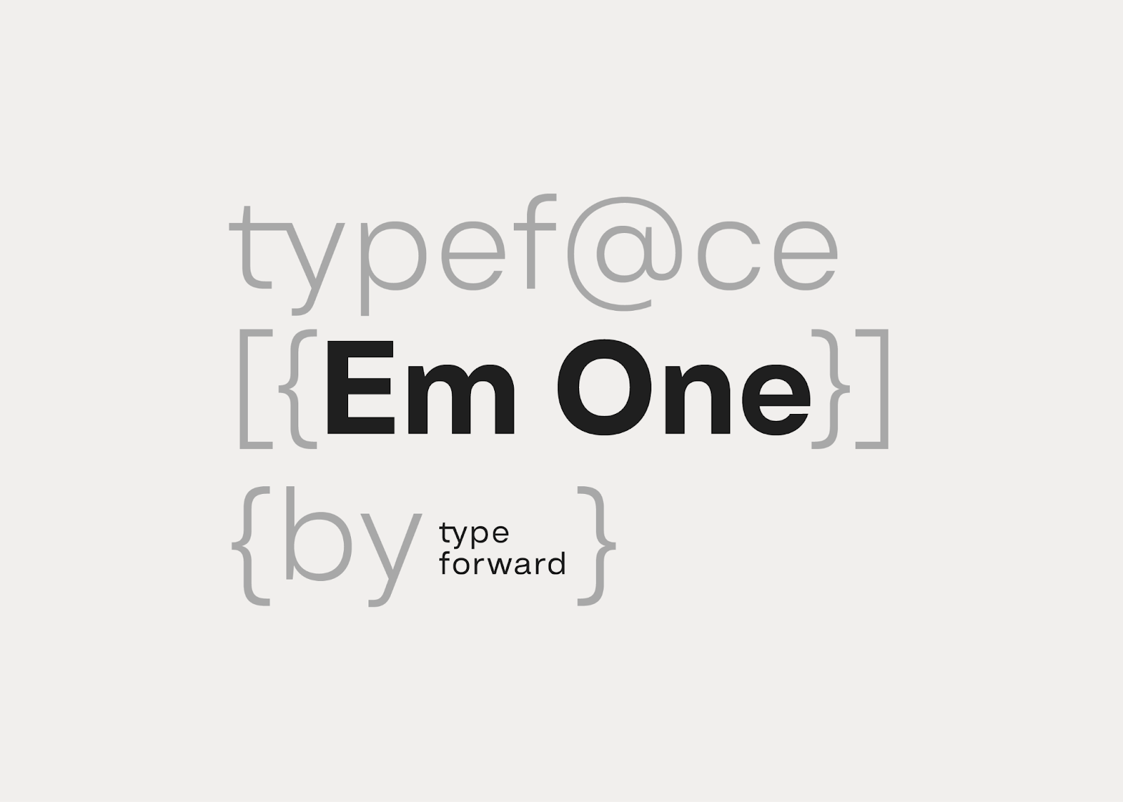 Image from the Em One: A New Typeface for the Modern Design Landscape article on Abduzeedo