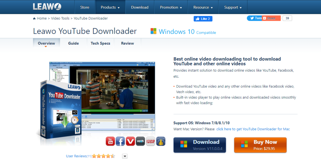 Leawo YouTube Downloader