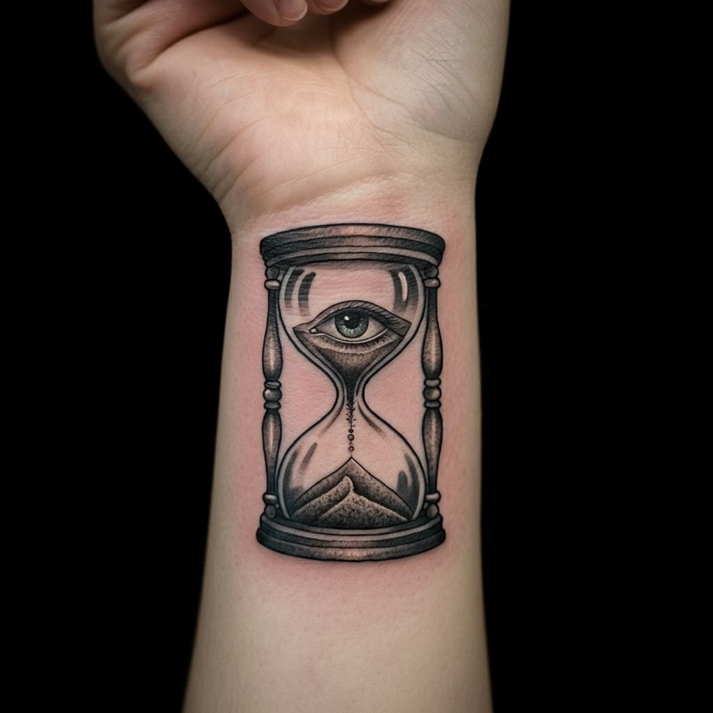 Hourglass with an Eye