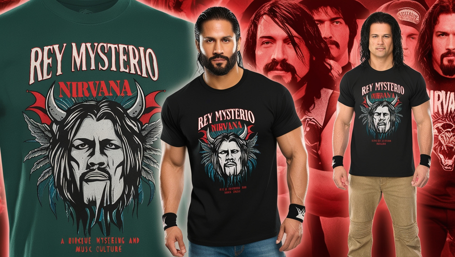 Rey Mysterio Nirvana Inspired Shirt