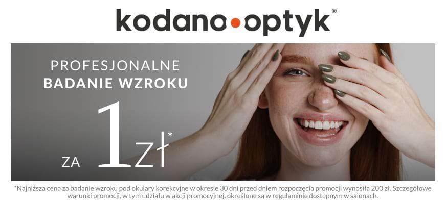 Profesjonalne badanie wzroku za 1 zł w Kodano w Koszalinie