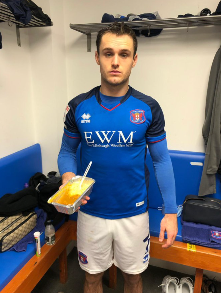 Carlisle United have a deal with the local Indian restaurant who provide a curry for MOTM