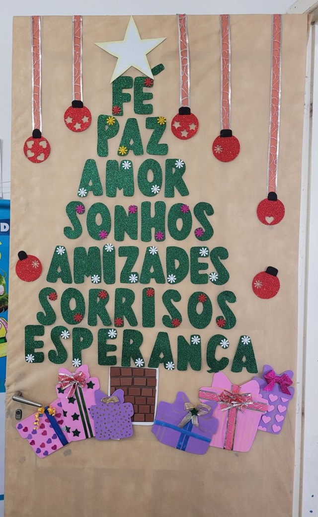 painel de natal para escola imprimir