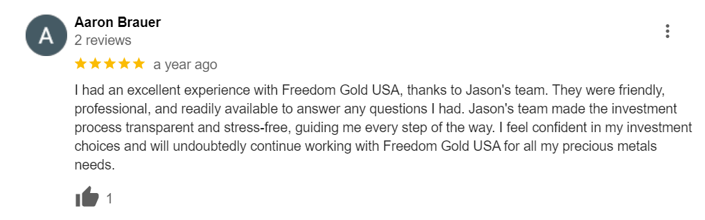 review 3 of Freedom Gold USA