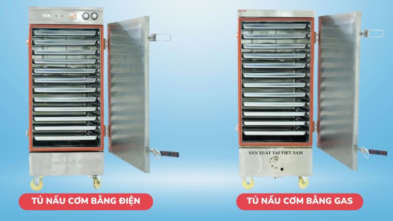 Nên chọn tủ nấu cơm điện hay gas?