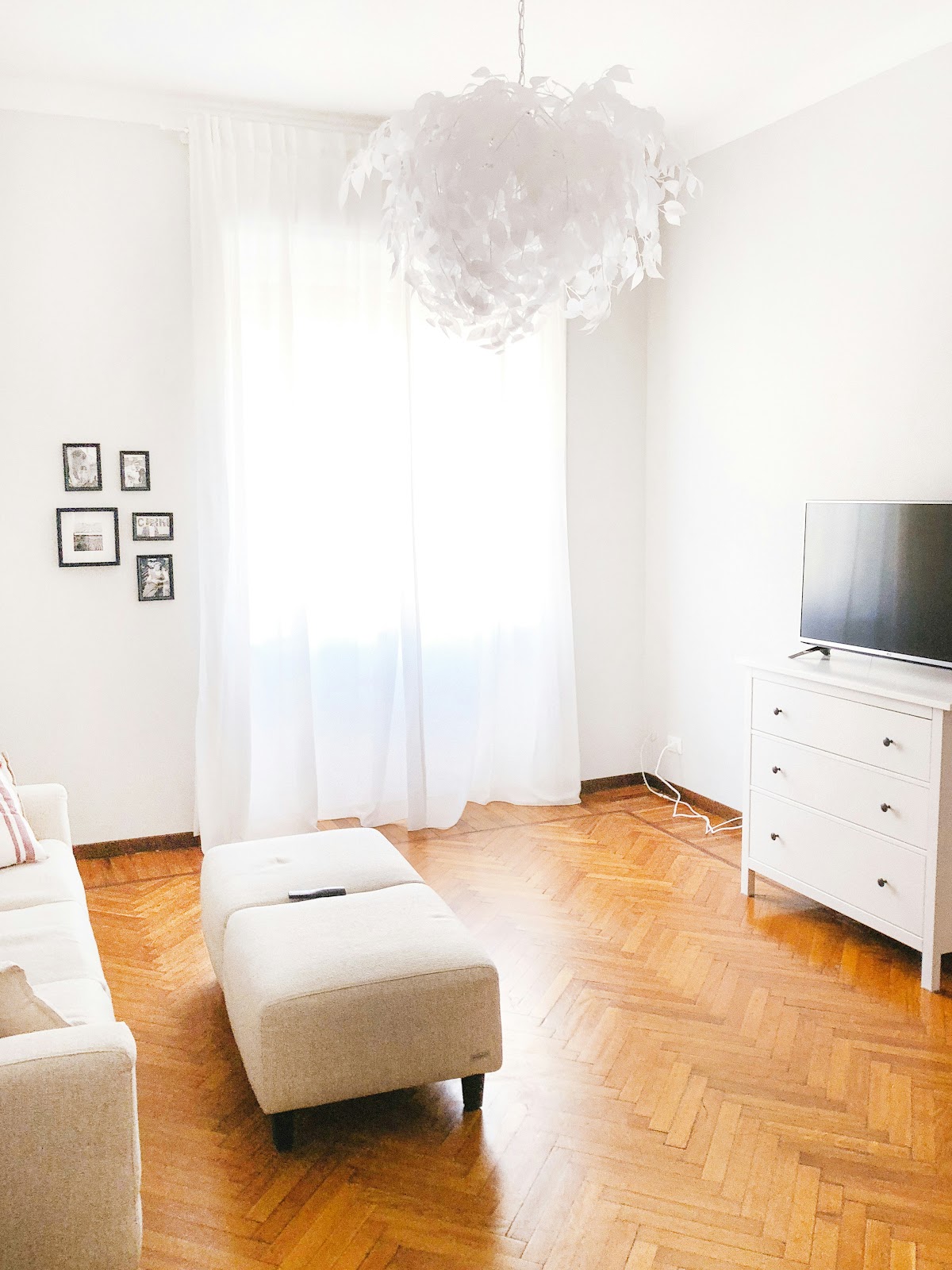 A brightly lit room featuring LED lights