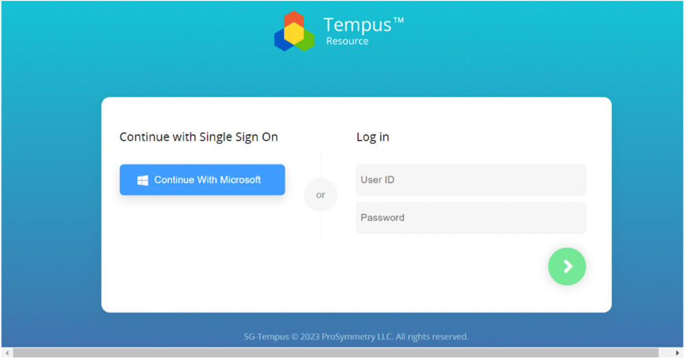 tempus login