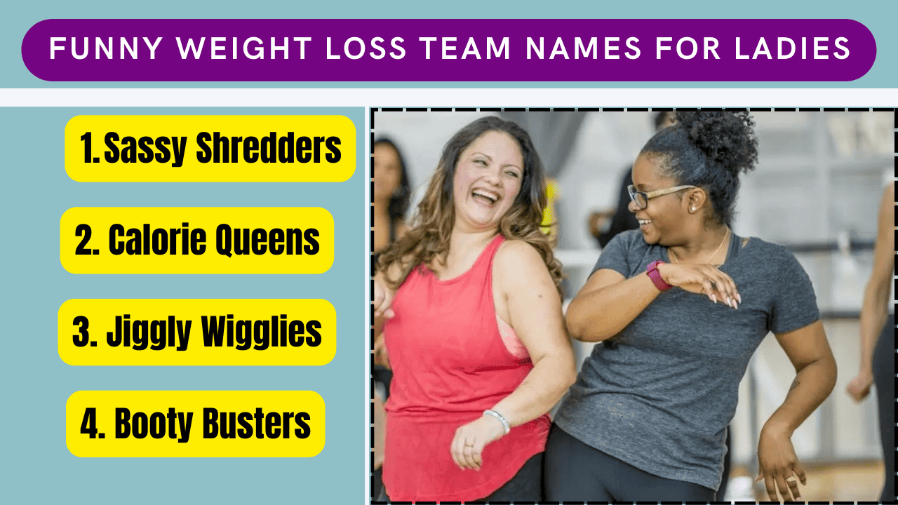 Funny weight loss team names for ladies