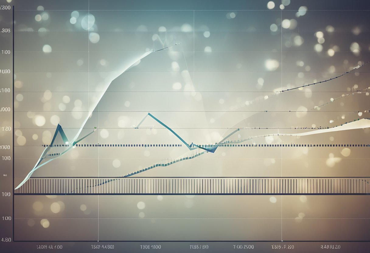 A graph showing an upward trend of link velocity over time