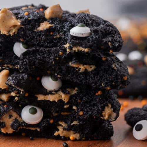 Halloween Black Monster Cookies