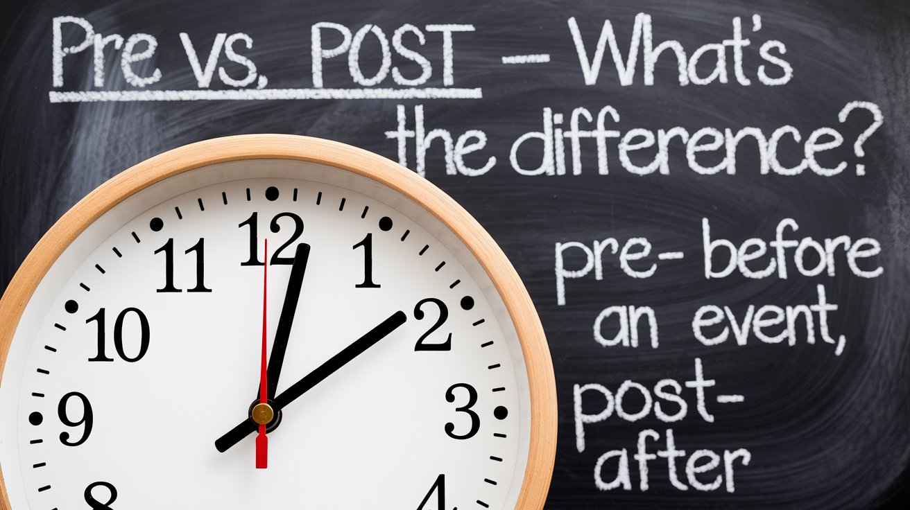 Pre vs. Post – What’s the Difference?