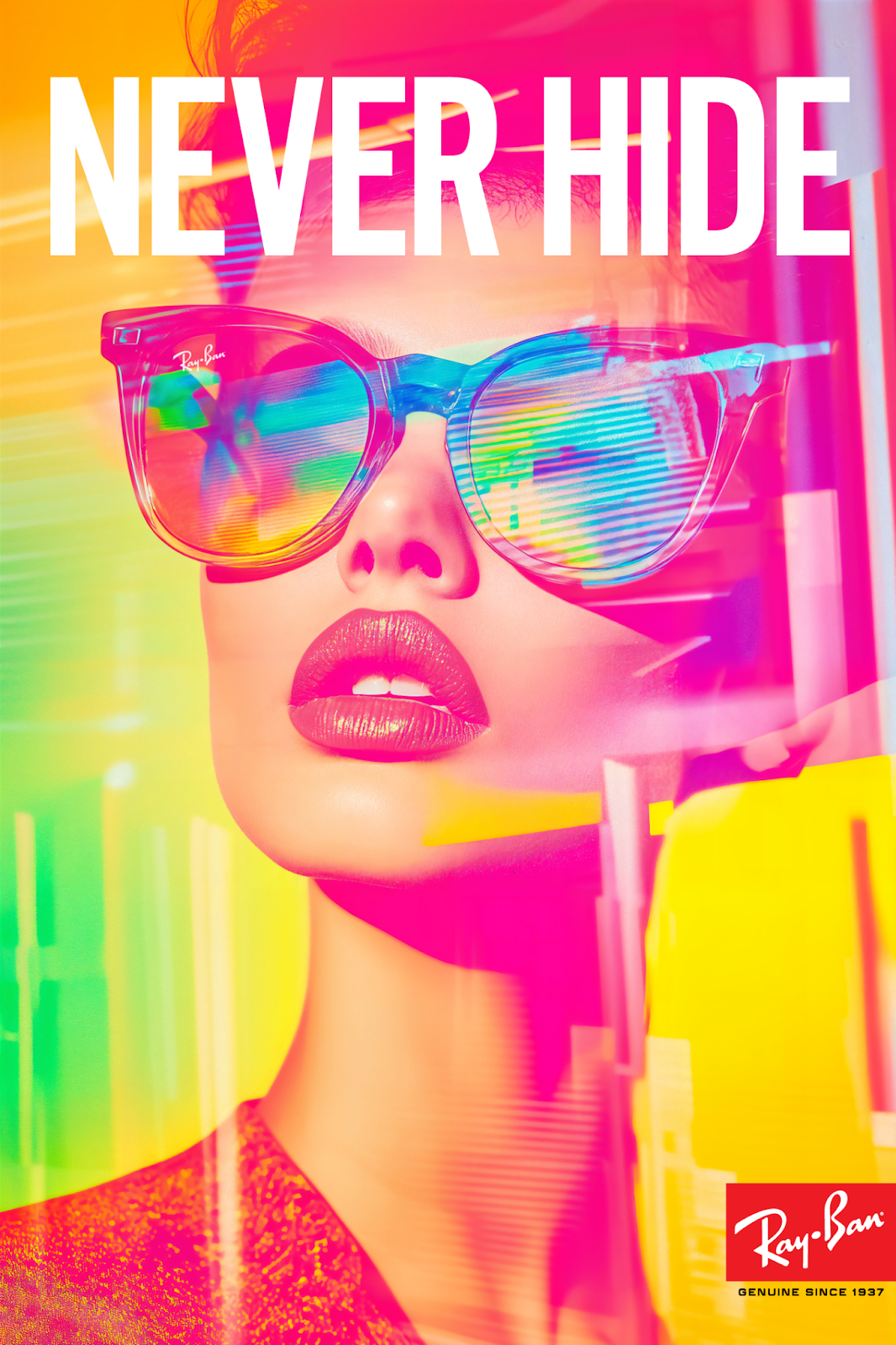 Image from the Ray-Ban’s Bold Reimagination of Poster Design article on Abduzeedo