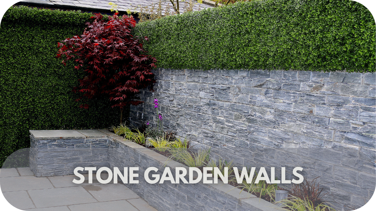 Add timeless charm to your garden with durable stone walls.