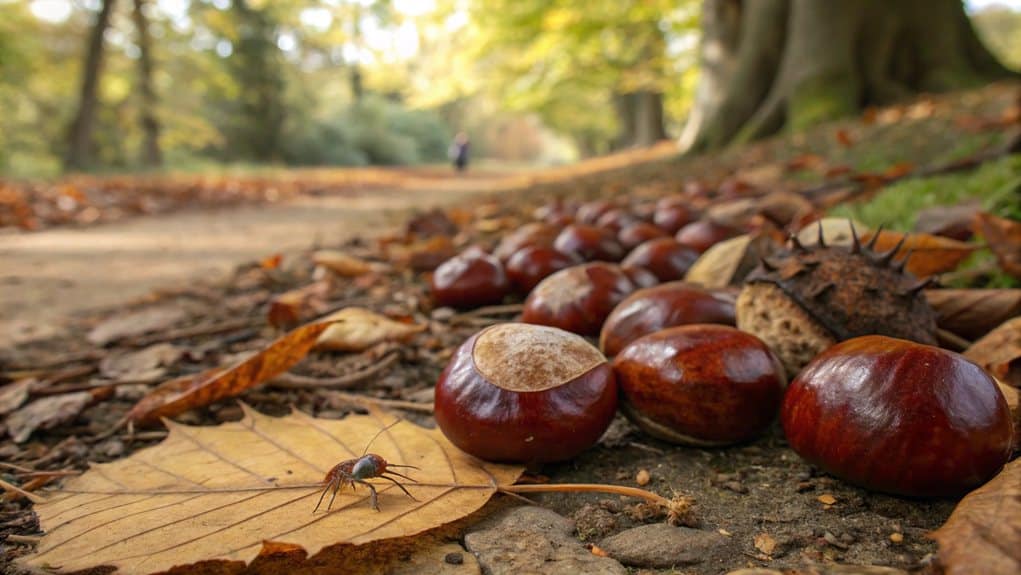 conkers and spider deterrence