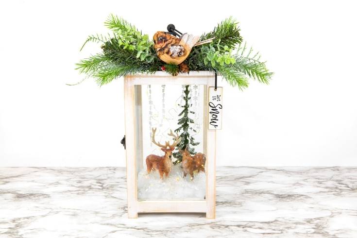 Winter Terrarium Home Decor