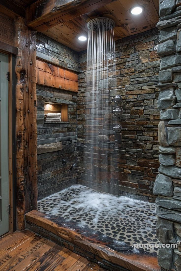 Natural stone shower wall tiles