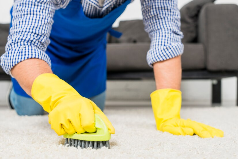 cleaning carpet 