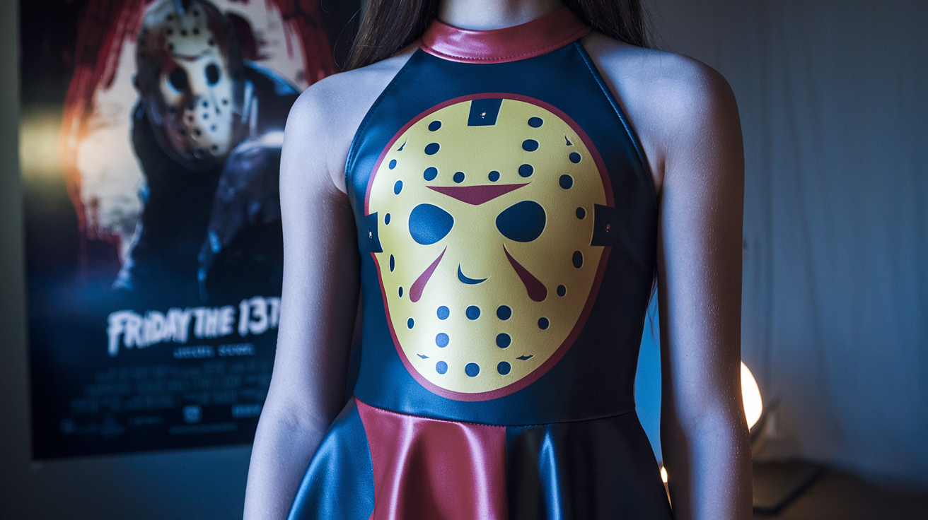 friday the 13th jason mask skater dress