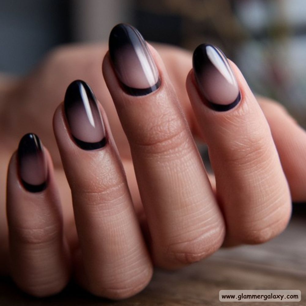 Dark Fall Nails having Aura Nails
