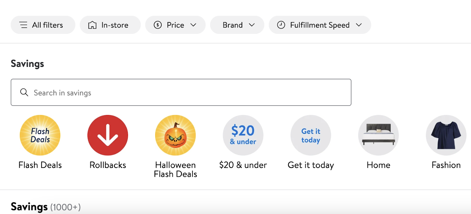 Walmart.com customers can enjoy online rollback deals. Usually, these have a "Rollback" flag, and, for easy viewing, both current and previous prices are shown. 