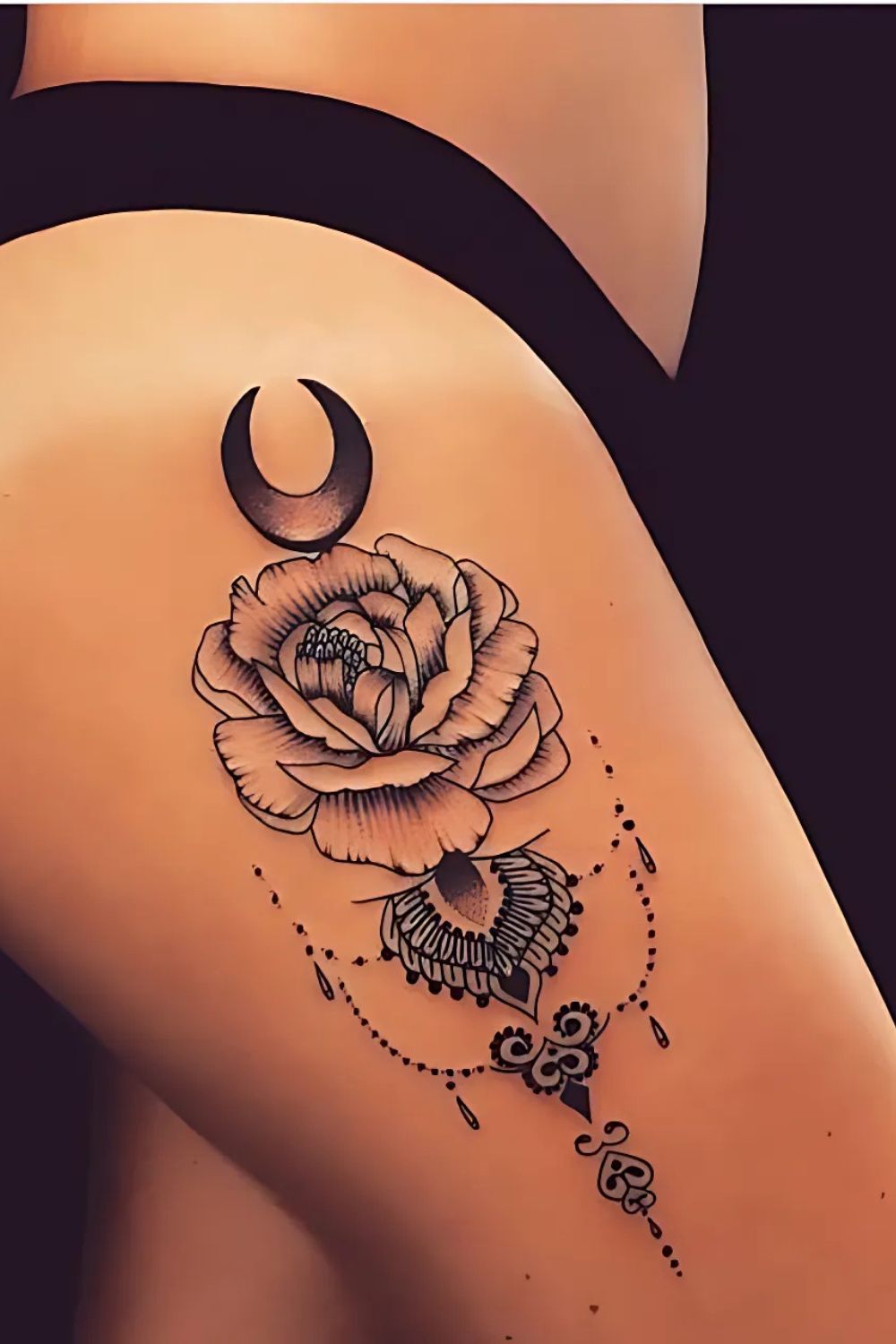 Upper Thigh Tattoo