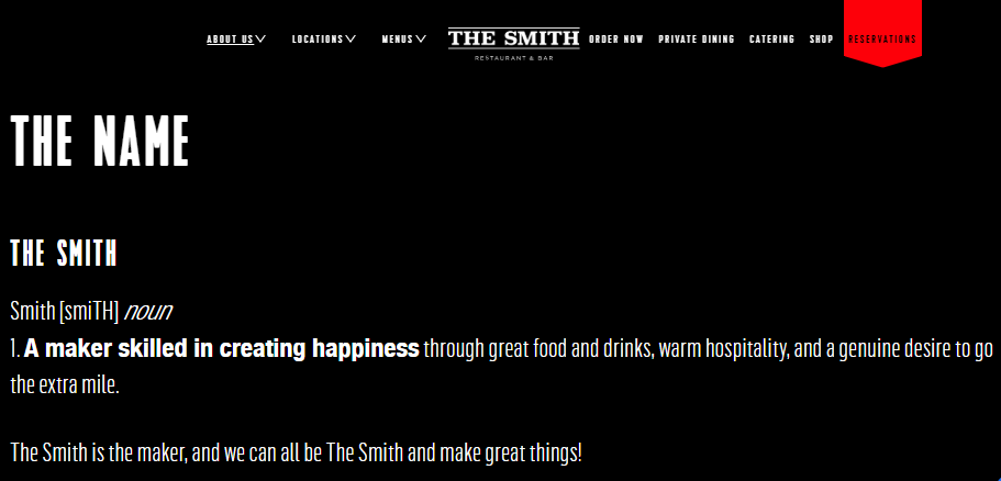 The Smith dashboard