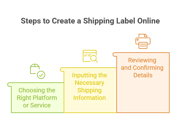 Steps for creating a shipping label