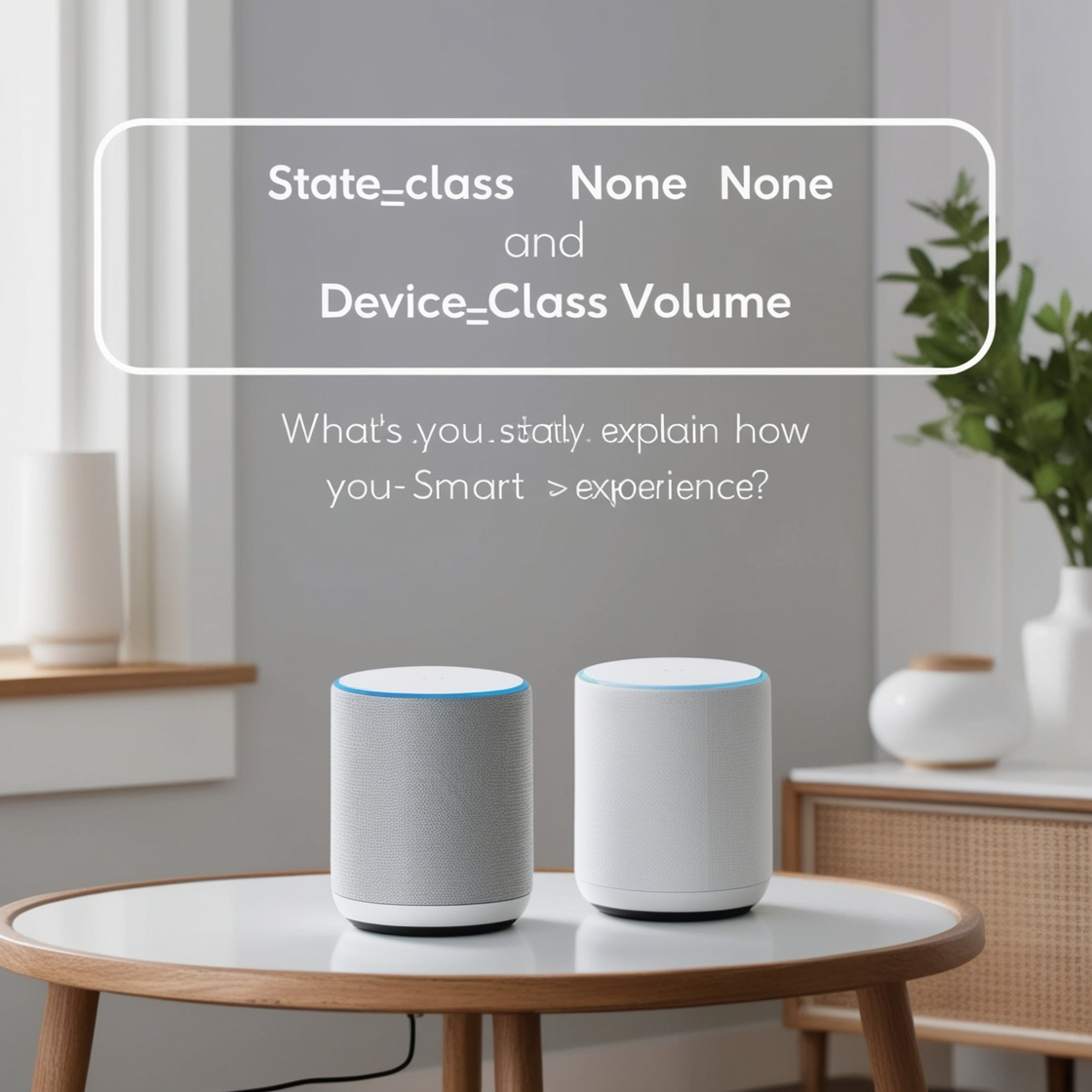
State_Class None and Device_Class Volume
