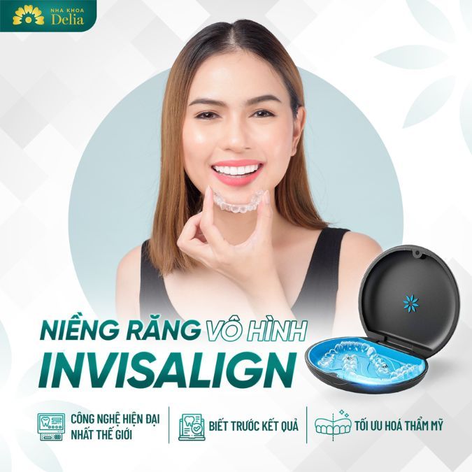 Niềng răng hô bằng khay trong suốt (Invisalign) đem lại tính thẩm mỹ cao