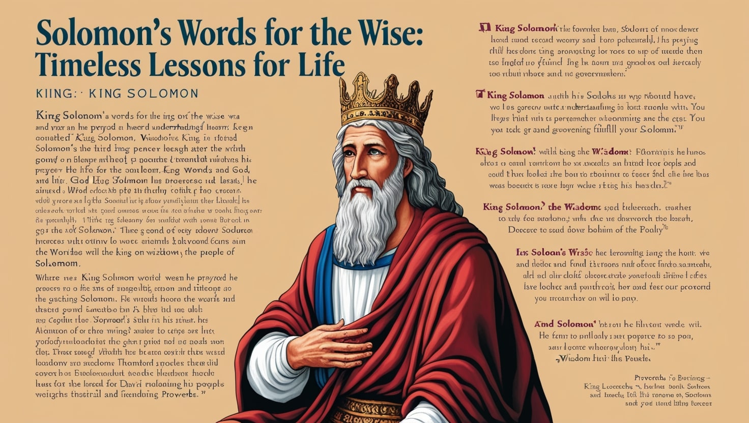 Solomon's Words for the Wise