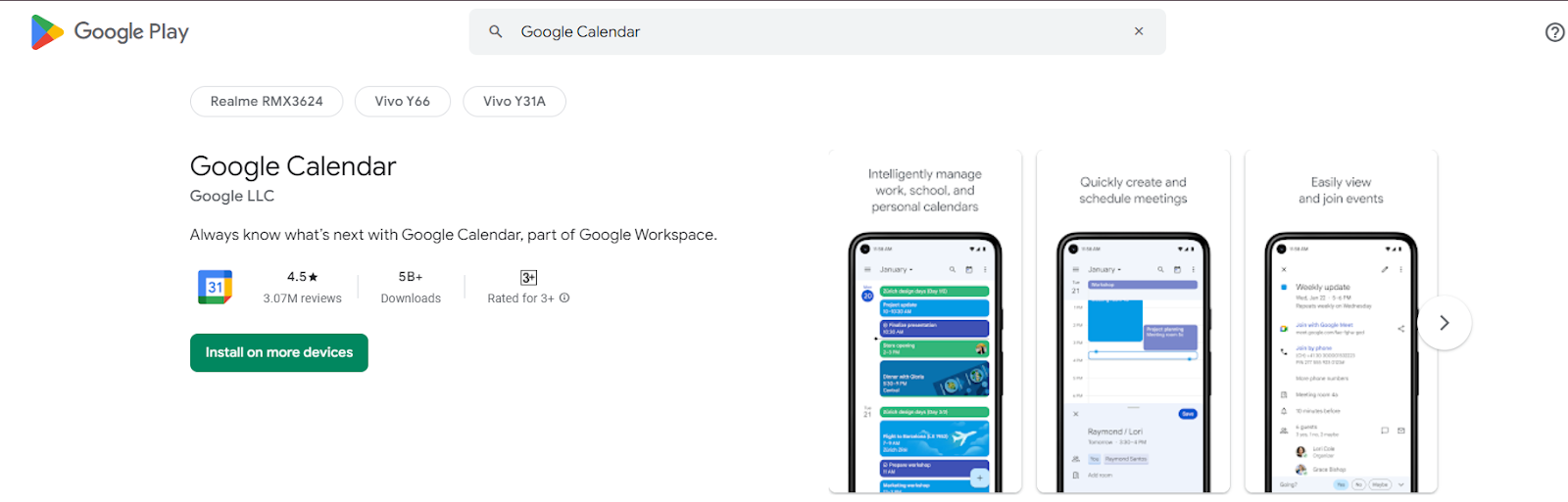 6. Google Calendar – Time Blocking for Efficiency productivity app for working moms