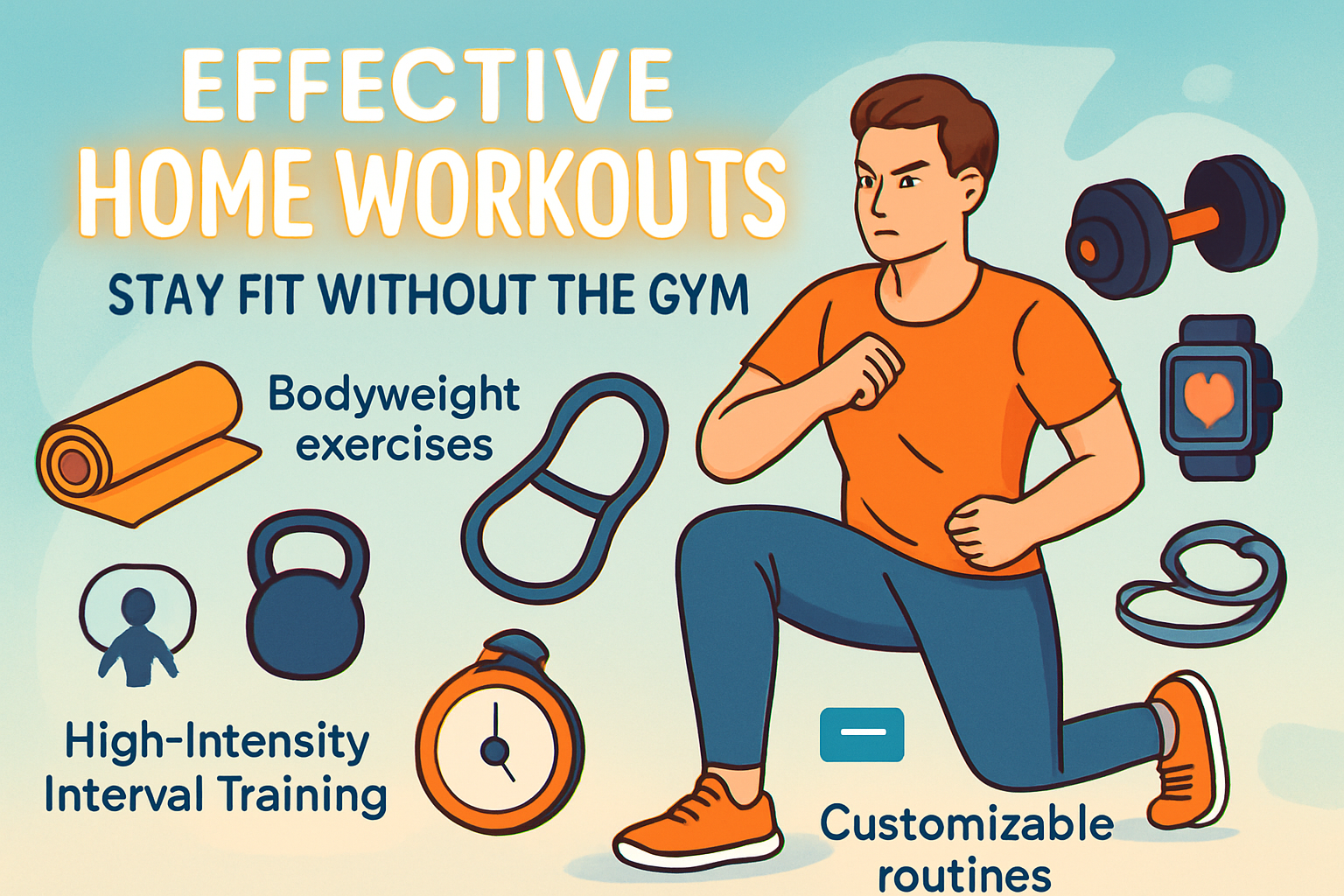 No gym? No problem. Get fit with these top home workout routines for every fitness level.