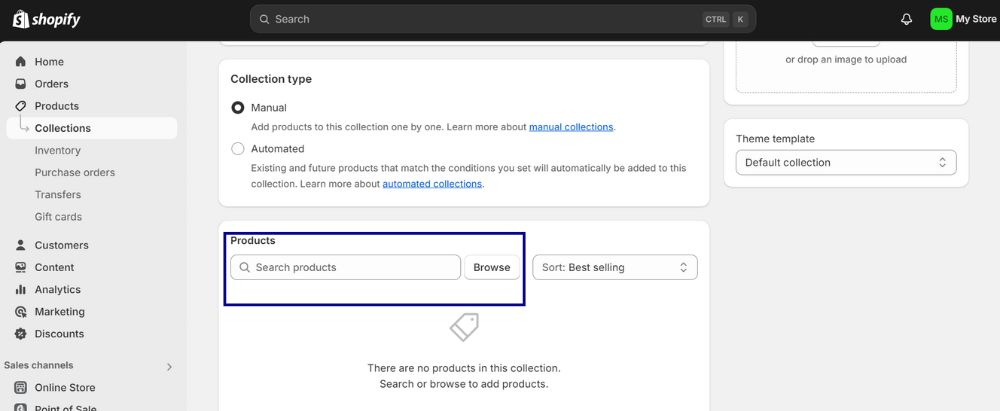 How To Create A Manual Collection on Shopify 5