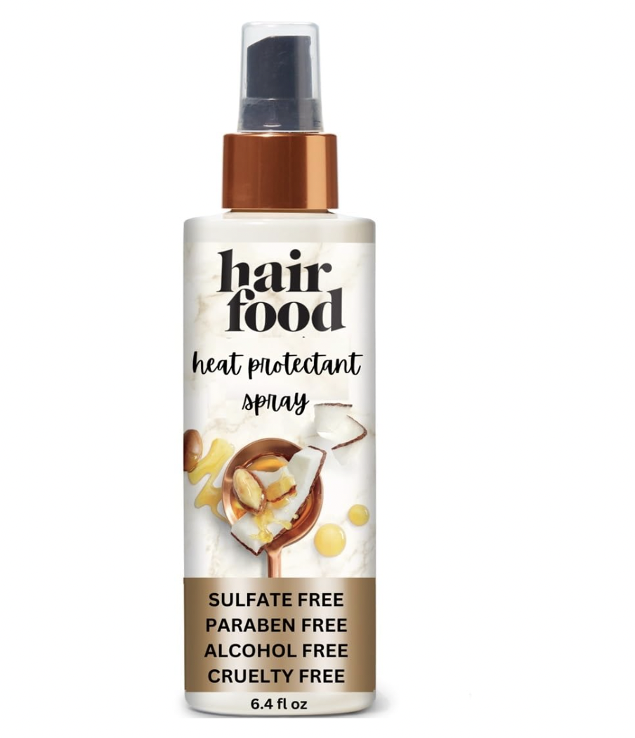 Hair Food Coconut & Argan Oil Heat Protectant Leave-In Spray for All Hair Types