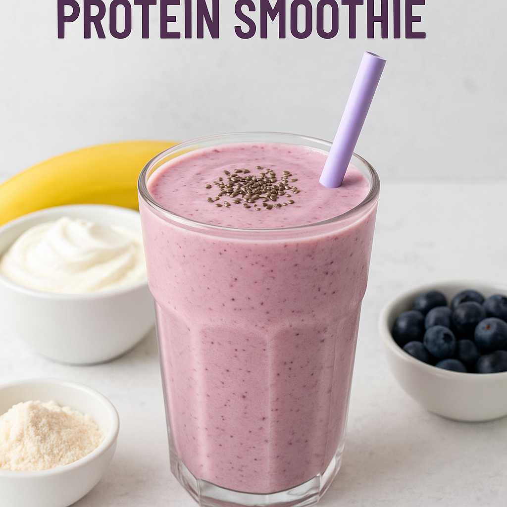 healthy and tasty Greek Yogurt Protein Smoothie at home
