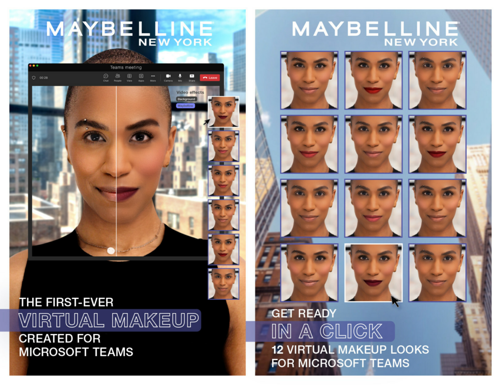 maybelline is a pioneer in applying augmented reality in ecommerce