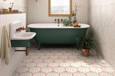 patterned tiles that will elevate your bathroom flooring abstract tile design pattern custom built michigan