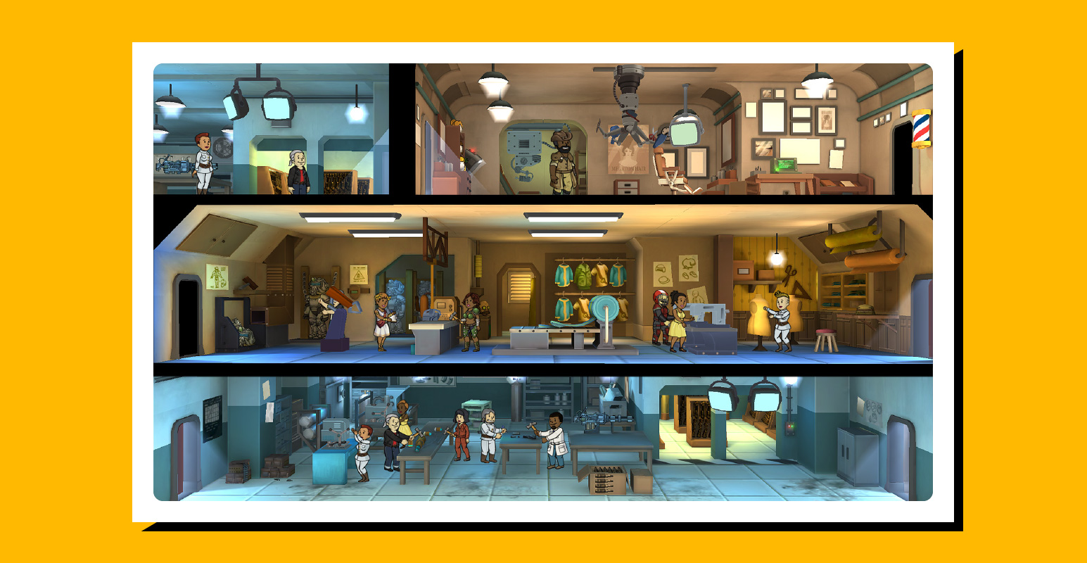 Gameplay screenshot from Fallout Shelter