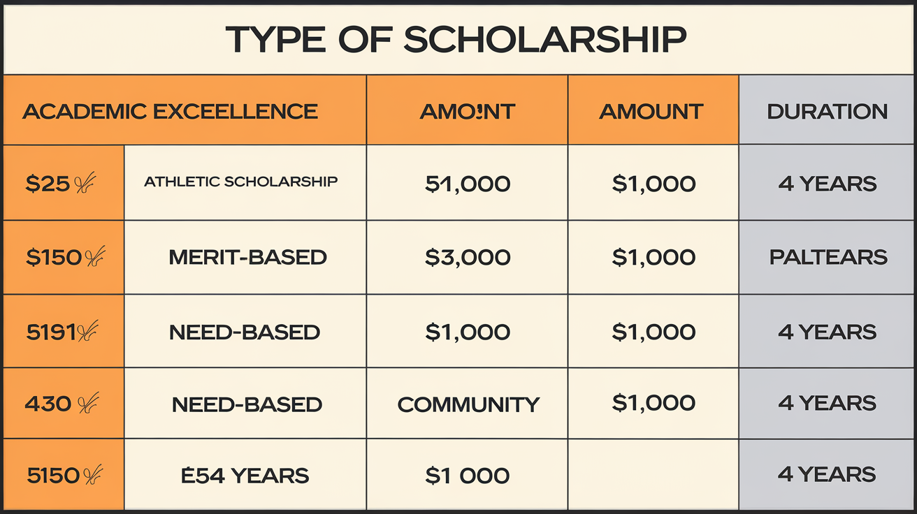 Financial Breakdown and Scholarship Distribution