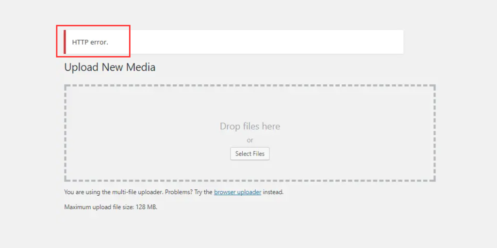 wordpress HTTP error image upload
