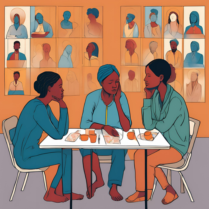 A group of women sitting at a table

AI-generated content may be incorrect.