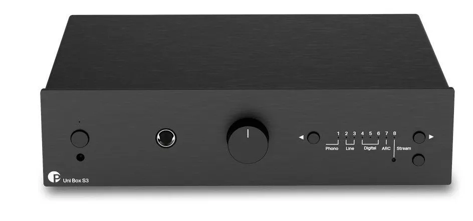 Pro-Ject Uni Box S3 front view.