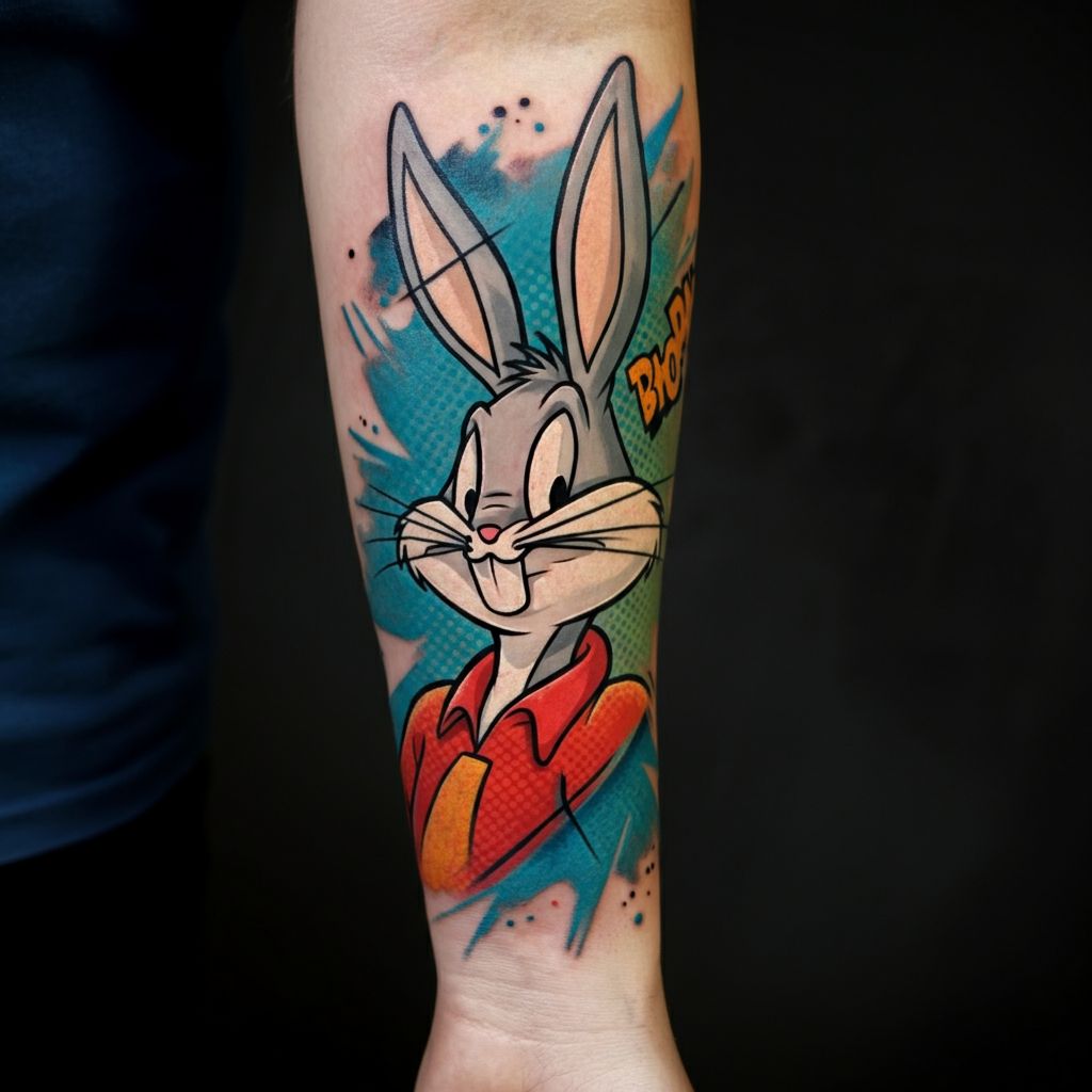 Bugs Bunny Tattoo Color