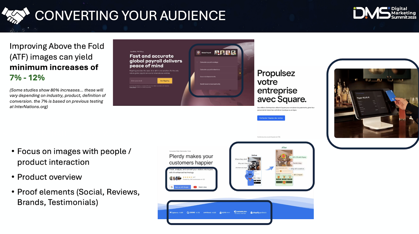 Digital Marketing Summit 2025 audience conversion chart image.