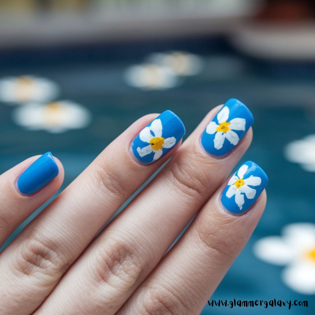 Classy Vacation Nails having Poolside Floral Frenzy
