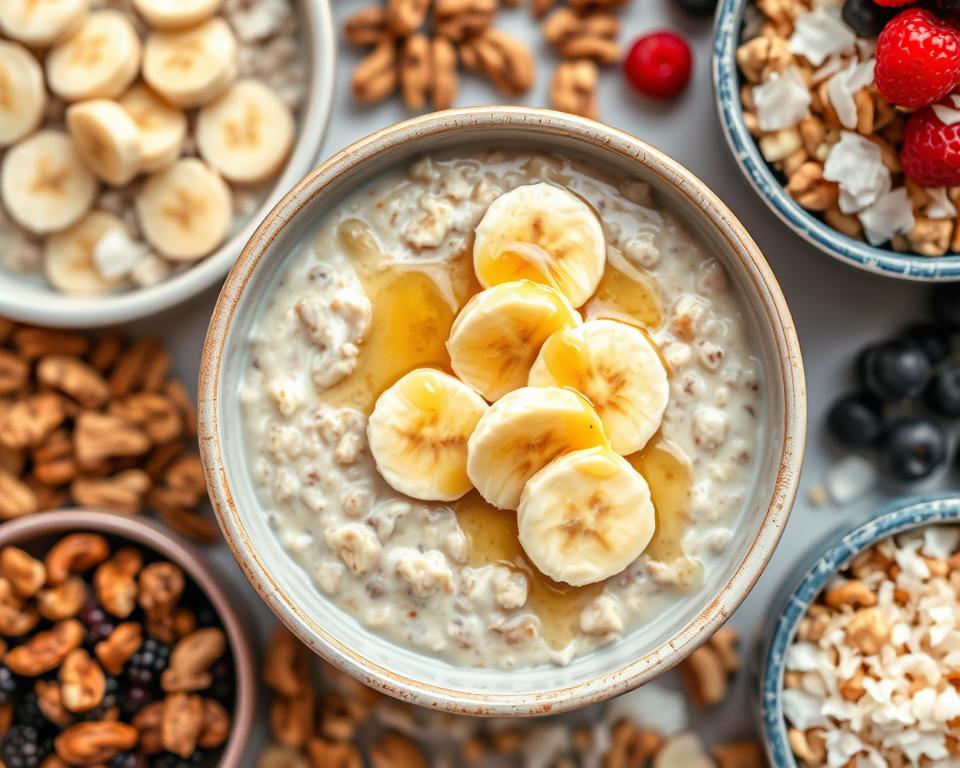 Bananas and cream oatmeal variations